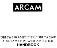 Arcam XETA-290P - Owners Manual